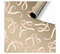 Stewo Dorina - Papel de regalo (1 rollo, 70 x 150 cm), color beige claro