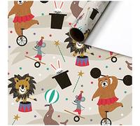 Stewo Matteo - Papel de regalo (70 x 200 cm), diseño de animales