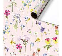 Stewo Papel de regalo Chantal 1 rollo 70 x 200 cm Flores Verano