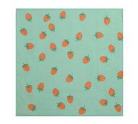 Stewo Servilletas con impresión para cumpleaños, Pascua, café + pastel o como regalo, 2 x 20 unidades, 3 capas (fresas)