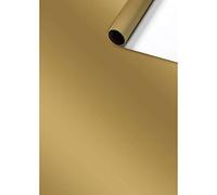 Stewo Uni Plain Gold - Papel de regalo (1 rollo, 70 x 200 cm), color dorado