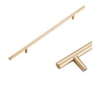 Steytemd Tiradores para Mueble Dorado, 2pcs Tiradores Muebles de T Modernos, Aluminio Sólido | Superficie Anodizada, Tiradore de Armarios-320mm/12.5in