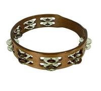 STF Classic 5949 - Pandereta doble 25 cm sin parche, color nogal oscuro