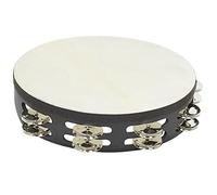 STF Classic - Pandereta Doble 25Cm C/Parche Negra Stf5075 Negro - 6501-001