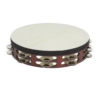 STF Classic STF5065 - Pandereta doble 25 cm con parche, color nogal oscuro