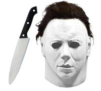 STFYUG Mascara Michael Myers, Mascaras De Terror, Michael Myers Mask, Mascara Halloween, Máscara De Látex De Terror Para Adultos, Máscara Halloween Fiesta Horror Disfraz Michael Myers Cosplay