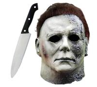 STFYUG Mascara Michael Myers, Mascaras De Terror, Michael Myers Mask, Mascara Halloween, Máscara De Látex De Terror Para Adultos, Máscara Halloween Fiesta Horror Disfraz Michael Myers Cosplay
