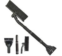 STFYUG Rascador Hielo Coche, 2 En 1 Raspador Hielo Coche, Rasqueta Coche, Cepillo de Nieve Desmontable, Cepillo para Nieve Extensible, Escoba para La Nieve,para Vehículo, Camión, Ventana de SUV (B1)