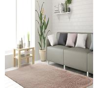 STGAO Alfombra de Pelo Largo 75 x 150 cm Lavable Antideslizante Alfombra de Pelo Largo para Sala de Estar Rectangular Adecuado para Salón Dormitorio Sofá Suelo, Beige