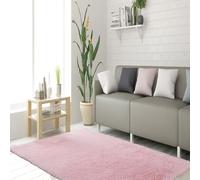 STGAO Alfombras Dormitorio 90 x 140 cm Lavable Antideslizante Alfombra Esponjosa de Cama Esponjoso Adecuado para La Decoración de Salas de Estar y Dormitorios, Rosa