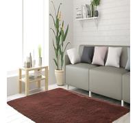 STGAO Alfombras Salón 70 x 90 cm Lavable Antideslizante Alfombra Salon Peludo de Pelo Rectangular Adecuado para La Decoración de Salas de Estar y Dormitorios, Marrón