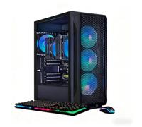 STGAubron PC de escritorio para juegos, Dual Xeon E5, RX 580 8G, 16G DDR4 | Torre de computadora para juegos para streaming, edición de video, hogar, escuela, E5 hasta 3.7 GHz, ventilador ARGB, WiFi 6