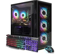 STGAubron PC para juegos, Radeon RX 580 16G GDDR5, Intel Core i5-9400F hasta 4.1GHz, 16G DDR4, 1T SSD, 600M WiFi, BT 5.0, RGB Fan x 4, Windows 11 Home