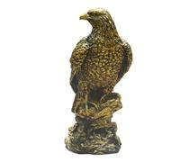 Stgbcst Figura de águila calva, pintada a mano, águila marina africana, halcón peregrino, aprox. 29 cm, exploración de la vida silvestre alada y aprendizaje de comportamiento animal (estilo 1)