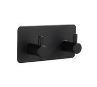Stgbcst Ganchos de pared de acero inoxidable autoadhesivos, prácticos ganchos individuales y múltiples (de 1 a 4 unidades) como colgador de pared para cocina, baño y salón, fuerte adhesión, no