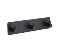 Stgbcst Ganchos de pared de acero inoxidable autoadhesivos, prácticos ganchos individuales y múltiples (de 1 a 4 unidades) como colgador de pared para cocina, baño y salón, fuerte adhesión, no