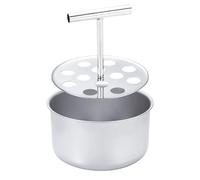 Stgbcst Prensa para hacer albóndigas de acero inoxidable de extrusión, puede hacer 12 albóndigas al mismo tiempo, para albóndigas y bolas de pescado (12 rejillas)