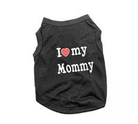 Stgfyxgs 3X Camiseta para Perros Y Cachorros, Camisetas Estampadas, Camisas Cómodas de Verano, Chaleco I Love Mommy, Ropa para Mascotas, Perros Y G
