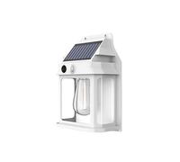 Stgfyxgs Aplique Solar de Pared, Iluminación LED Solar de Pared, Resistente Viento, Modos, Función Crepuscular, Adecuado para Garaje, Pat, Blanco Y Pequeño