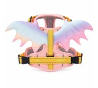 Stgfyxgs Arnés de Pecho Ajustable para Perro Arnes Chaleco Mascota Arnés Antitirones Pechera con en Relieve y Cinta Pecho Regulable Fácil de Poner y Quitar, Array, Rosado, L