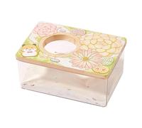 Stgfyxgs Baño para Hámster, Bañera, Accesorios Transparentes para Jaula, Caseta de Baño para Animales Pequeños, Inodoro para Mascotas, M
