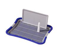 Stgfyxgs Baño para Perros: Mantén El Piso Limpio con Paredes Y Las Patas Secas. Caja de Arena para Perros Sin Derrames. Soporte para de Perros para, Azul Grande