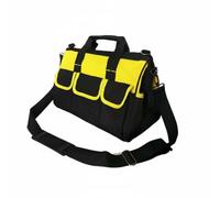 Stgfyxgs Bolsa de Herramientas Bolsa de Trabajo Maletín de Electricista Bolsa de Reparación con Organización Espaciosa para Manuales y Eléctricas Oxford de, 15 Pulgadas, Refuerzo Negro