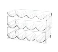 Stgfyxgs Botellero, Soporte para Botellas, Estante de Almacenamiento, Organizador, para Mesa, Polipropileno Grueso, Diseño Práctico, Apilable, Decoración Conte, 3 Niveles