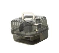Stgfyxgs Caja de Transporte para Jaula de Hámster con Asa Ligera, Ideal como Jaula Portátil Pequeña para Mascotas, con para Conejo O Ratón, Blanco