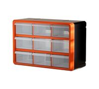 Stgfyxgs Cajonera de Almacenamiento, Organizador de Garaje, Multirejilla, Caja de Herramientas Profesional, Organizador de Tornillos para Escritorio, Habitació, Cuadrícula Mediana Naranja 9