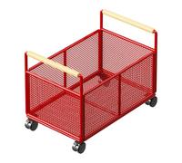 Stgfyxgs Carrito Organizador de Archivos con Ruedas, Caja de Almacenamiento debajo Del Escritorio con Ruedas, Carrito Móvil para Carpetas Y Libros para Dormito, 25 Cm X 38 Cm X 30