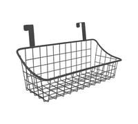 Stgfyxgs Cesta Organizadora de Metal Colgable con Ganchos Incluidos para Puerta de Gabinete y Rejilla Firme Soporte Adaptable para Pared O Superficie Material, 10x10x25cm