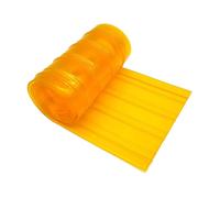Stgfyxgs Cortina de Puerta de PVC Transparente, Impermeable Y Resistente Al Viento, Recortable, para Gateras O Puertas para Perros. Longitud: 1,5 M. Ideal para, S, Naranja