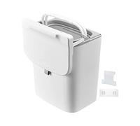 Stgfyxgs Cubo de Basura Portátil Multifuncional Y para Residuos de Cocina, con Gran Capacidad de Carga, Ideal para debajo Del Fregadero O en, Poste blanco 9L