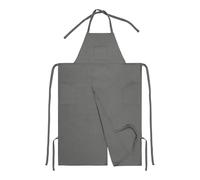 Stgfyxgs Delantal con Abertura en La Pierna para Arte, Trabajo Y Manualidades con Correas Ajustables Y Corte Extralargo, Hecho de Poliéster para, Gris, tal como se describe