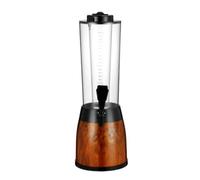 Stgfyxgs Dispensador de Bebidas con Grifo Barril Cerveza de Hielo Depósito Transparente Marcado Plástico Portátil Peso Ligero Fácil Traslado Adecuado para, Array, Marrón Grano De Madera
