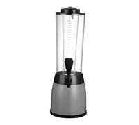 Stgfyxgs Dispensador de Cerveza, Depósito de 2,5 L, Tubo Congelador Extraíble, Grifo de Flujo Controlado, Material Transparente, para Uso Doméstico Y en Recepc, argén, Individual