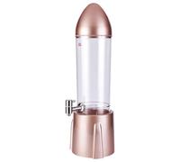 Stgfyxgs Dispensador de Cerveza Tipo Cohete con Grifo de Acero Inoxidable, Torre de Bebidas de Mesa de 3 Litros, Versátil para Fiestas Familiares, Rosa roja