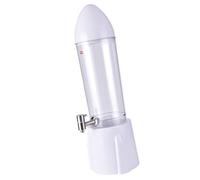 Stgfyxgs Dispensador de Cerveza Tipo Cohete con Grifo de Acero Inoxidable, Torre de Bebidas de Mesa de 3 litros, Versátil para Fiestas Familiares, Blanco