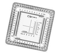 Stgfyxgs Herramienta de Ranura UTM, Herramienta de Medición Maptool, Fácil de Usar, Acrílica, Aprendizaje Preciso para UTM, USNG, Terrenos de