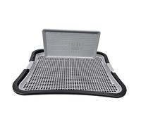 Stgfyxgs Inodoro para Perros, Soporte para de Perro con Red de Pared, Orinal de Entrenamiento para Cachorros de Mascotas para Conejos, Condominios, Negro