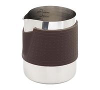 Stgfyxgs Jarra de Leche Jarra Espumadora Jarra para Latte Jarra para Espresso Taza Medidora con en V de Acero Inoxidable con Funda de Silicona