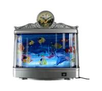 Stgfyxgs Lámpara con Forma de Acuario, Luz Nocturna, Acuario Artificial de 5 W, Decoración de Habitación, Lámpara de Mesa Simulada para Dormitorio.