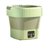 Stgfyxgs Lavadora Portátil con Tapa Ahorra Espacio Lavadora Compacta con Panel Control mporizador para Espacios Reducidos, Verde