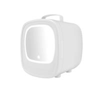 Stgfyxgs Mini Refrigerador Portátil de 6 litros para Productos de Cuidado de La Piel, Ideal para Maquillaje, Alimentos, Cosméticos Y Bebidas, Uso doméstico del Coche Blanco