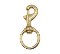 Stgfyxgs Mosquetón de Latón Multifuncional con Argolla Giratoria, Gancho para Llavero, Clip para Mochila, Bolso O Cordón, 2.7 Cm X 9 Cm