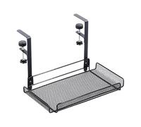 Stgfyxgs Organizador de Cables para debajo Del Escritorio Bandeja de Gestión de Cables Organizador de Cables de Escritorio Versátil Y Resistente Estante para C, Negro