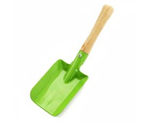 Stgfyxgs Pala de Jardinería Mini Pala Herramienta para Aflojar Tierra Mezclar Sustrato Remover Raíces Material Hierro y Madera Diseño Ergonómico Adecuada para Hogares Jardines en Maceta, Verde