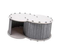 Stgfyxgs para Gatos con 2 Aberturas, Cómoda para Gatos Y Tapa Extraíble para 2 Gatos, Gris Claro
