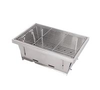 Stgfyxgs Parrilla de Barbacoa, Parrilla de Camping, Parrilla Plegable Compacta para Fogata, Mini Parrilla de Exterior para Patio, Picnic, Jardín, Patio Trasero